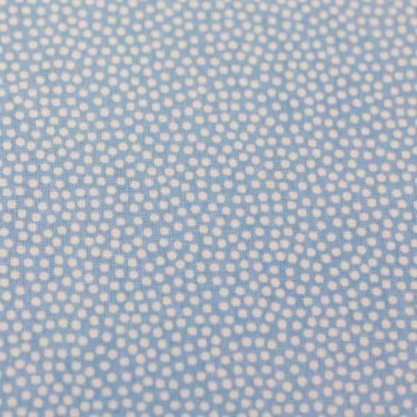 Baumwolle Dotty Hellblau/Weiß by Swafing